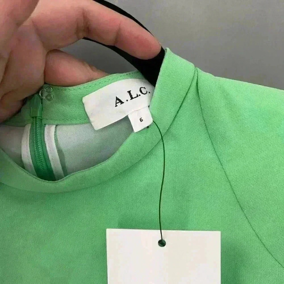 $495 A.L.C. Mini Dress Womens 6 Ruched Baddie Modern Y2k Coquette Retro Glam - Picture 11 of 11
